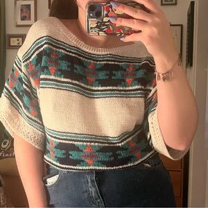 Women's Multicolor Patterned Sweater